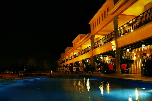 Low Light Digital Photography | Hotel Pool, Playa Del Carmen, Mexico