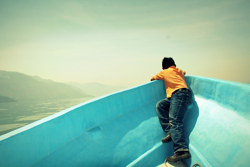 Canon EOS 60D | Boy on Boat, Lake Atitlan, Guatemala
