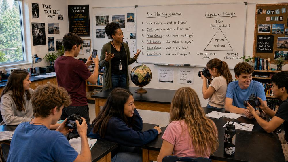 Six thinking cameras classroom lesson